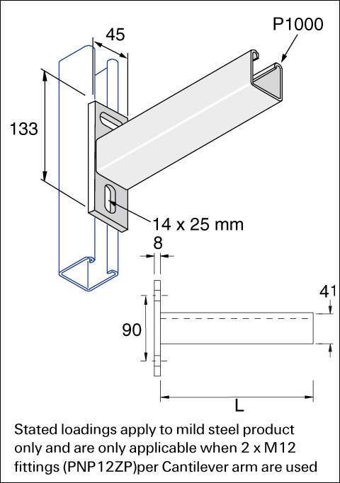 Cantilever Arms Heavy Duty Detail Page