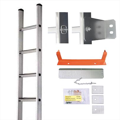 Combined Fixed and Removable Ladder