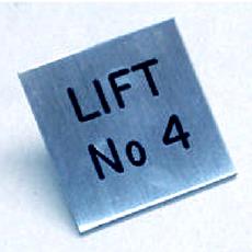 Lift ID Notice Stainless Steel Detail Page