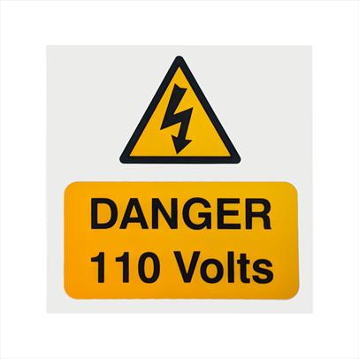 Danger 110 Volts Notice
