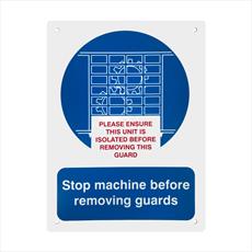Stop Machine Before Removing Guards Notice Detail Page
