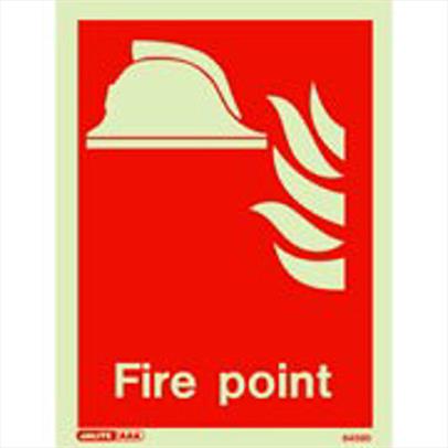 Fire point marker sign