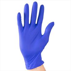 Powder Free Blue Nitrile Gloves - Box of 100 - XL Detail Page
