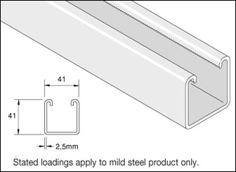 41 x 41 x 2.5 Plain Channel 3mtr Detail Page