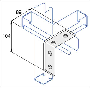 Angle Brackets 2 + 2 Hole 90 Degree Bracket Detail Page