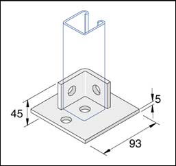 Base Plates, Double Lug Channel Base Plate Detail Page