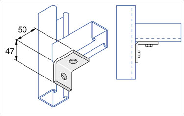 Angle Brackets 1 + 1 Hole 90 Degree Bracket Detail Page