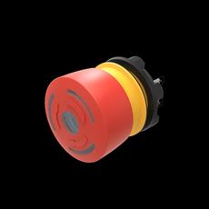 EAO Series 84 Emergency Stop Switch, 1 NC + 1 NO Illuminated Red Detail Page