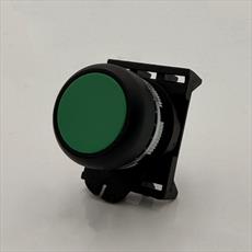 Green Shaft Light Button With Lock Ring and Contact Mounting Plate Detail Page