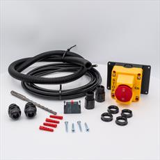 Emergency Stop Switch Kit Flanged Flag Indicatored with 1 x S/M & 1 x N/C Contact Detail Page