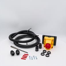 Emergency Stop Switch Kit Flanged Flag Indicatored with Self Monitored Contact Detail Page