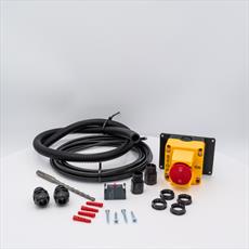 Emergency Stop Switch Kit Flanged Flag Indicatored with 1 x S/M & 1 x N/C Contact Detail Page