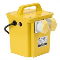 110V Site Transformer with 2 x 16A Sockets IP44 With thermal Reset Detail Page