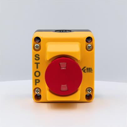 Flag Indicated Guarded Stop switch with Self-Monitoring Contact