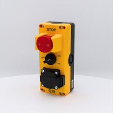 Pit Control Station with Flag Indicated Stop Button, Light Switch and Plug Socket Detail Page