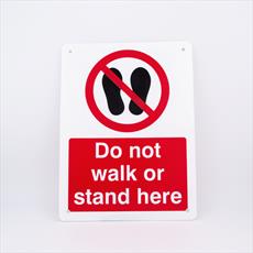 Do Not Walk Or Stand Here Notice Detail Page