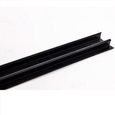 Black 3M PVC plastic channel cover strip