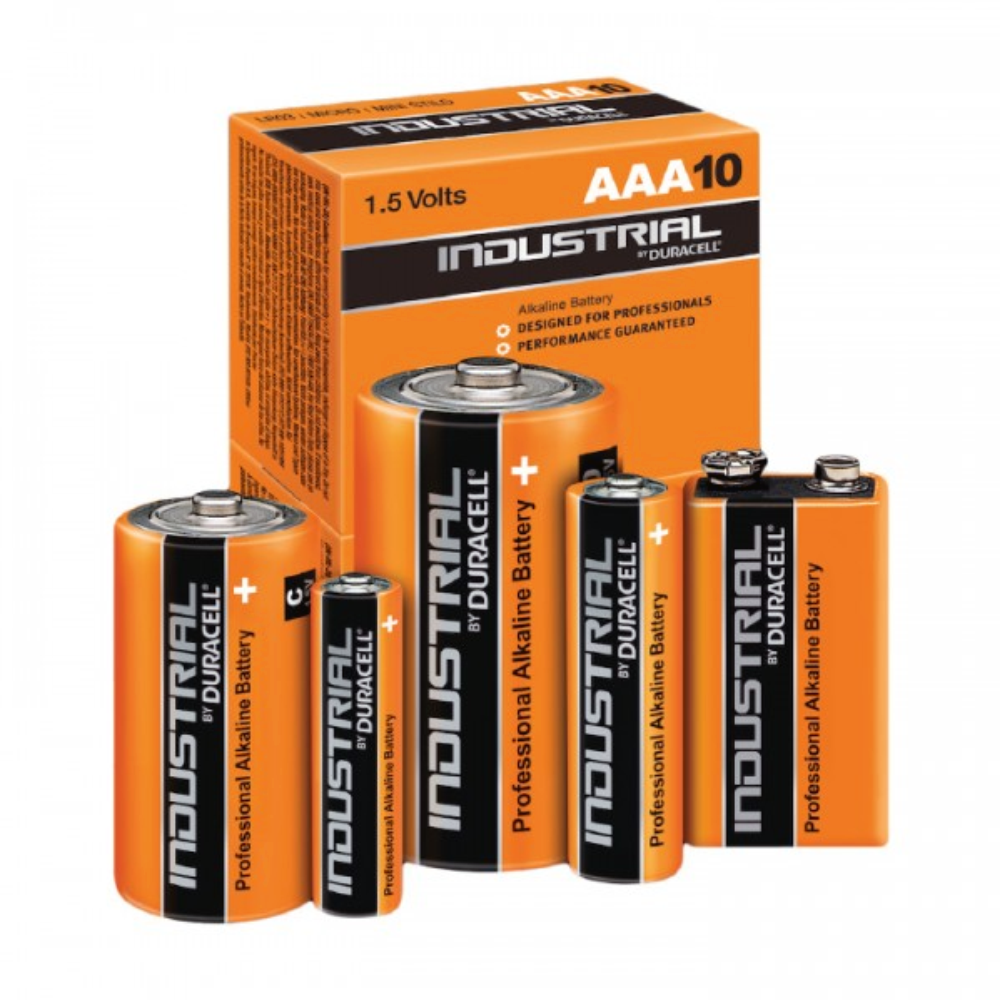 Duracell Industrial ALKALINE Batteries, Accessories