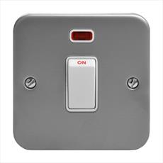 Metal Clad 20A Double Pole Switch With Neon Indicator Detail Page