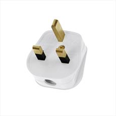 Safety Plug Tops White 13A 3 Pin Detail Page