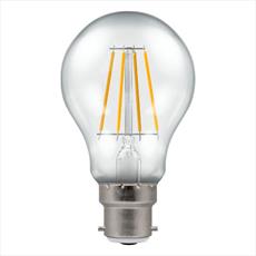 LED Filament GLS Clear Dimmable 5W 240V 2700k-B22d- Equivalent to 40W-Bayonet Detail Page