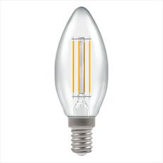 LED Filament Candle Clear Dimmable 5w 240V 2700k-E14 Equivalent to 40W-Small Screw Cap Detail Page