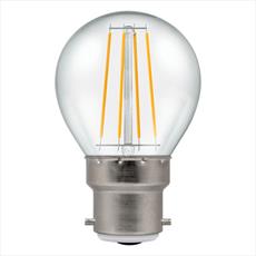 LED Filament Round Clear Dimmable 5W 240V 2700k-B22d Equivalent to 40W-Bayonet Detail Page