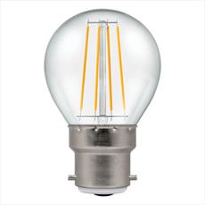 LED Filament Round Clear Dimmable 5W 240V 2700k-B22d Equivalent to 40W-Bayonet Detail Page