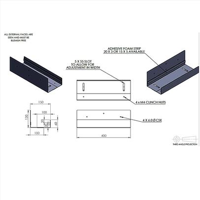 UPS Bracket Drawing