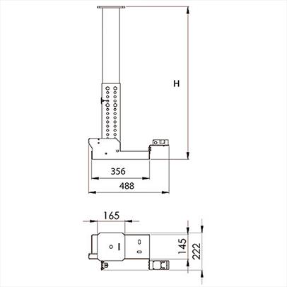 Folding pit prop 2020 D