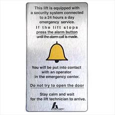 Auto Dialler - INOX Instruction Panel - Self Adhesive. Detail Page