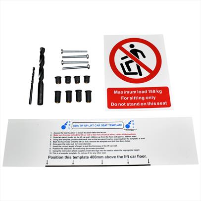 TIP UP SEAT FIXING KIT