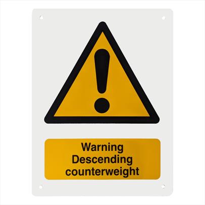 Descending Counterweight Notice