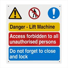 Danger Lift Machine Room Notice Detail Page
