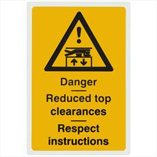 Danger Reduced Top Clearances Notice Detail Page