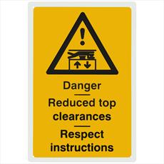Danger Reduced Top Clearances Notice Detail Page