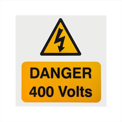 Danger 400 Volts Notice