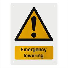Emergency Lowering Notice Detail Page