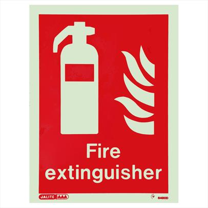 Fire extinguisher sign