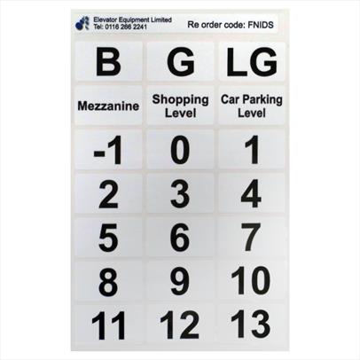 Floor Identification Labels