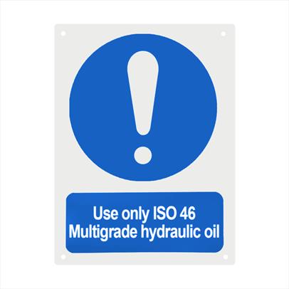 Multigrade Hydraulic Oil Notice