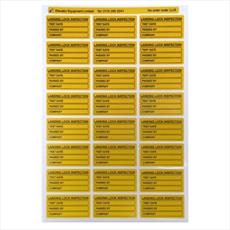 Landing Lock Inspection Labels Detail Page