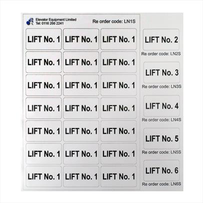 Floor Numbering Identification Labels