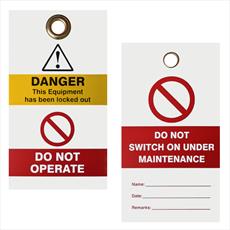 Sign - Do Not Switch On - Under Maintenance - Pack of 10 Detail Page