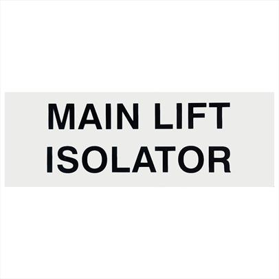 Main Lift Isolator