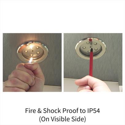 LED5 - Flush Mounted Fire & Shock Proof LED