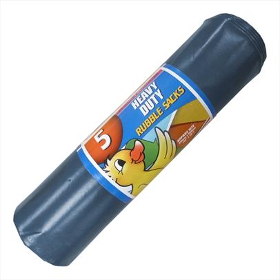 Heavy duty blue rubble sacks