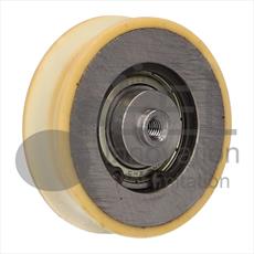 SEMATIC - Steel Door Hanger Roller with Polyurethane Tyre & M6 Threaded Insert (Curved Track) Detail Page