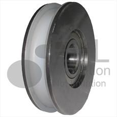 OTIS - Steel Door Hanger Wheel with Plastic Tyre (Curved Track) - 80mm OD x 18mm Wide x 20mm ID Detail Page