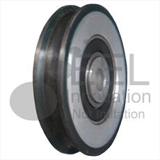 OTIS - Steel Door Hanger Wheel - Curved Track - Overall Diameter 85mm / Shaft Diameter 12.7mm Detail Page